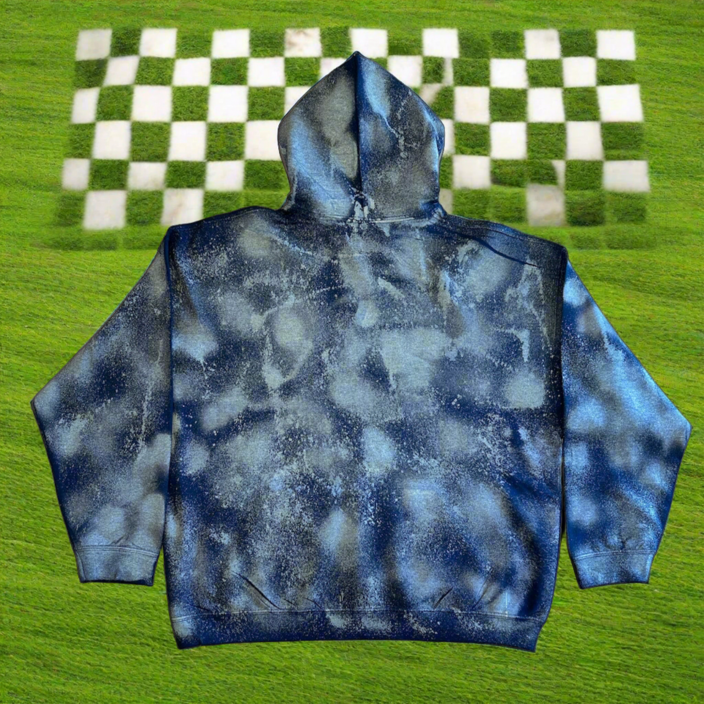 1/1 HOBO SOHO BLEACHED HOODIE NAVY SIZE XL
